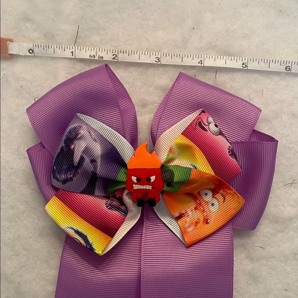 hair bow featuring Anger from Disney Pixar's Inside Out
